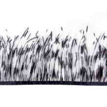 Vintage-Style Burnt Silk Ostrich Feather Trim Dresses and Accessories: Feather Fabric Elegance