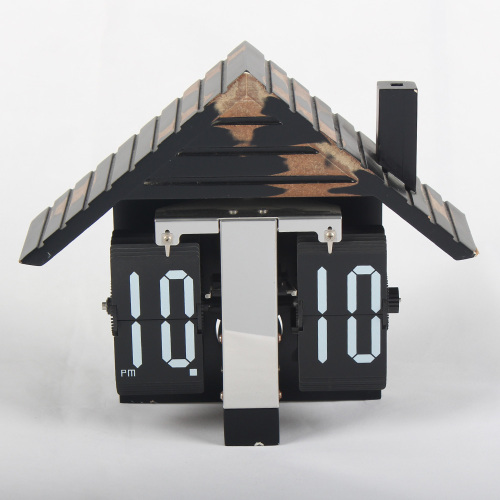 Horloge à bascule 3D en forme de maison