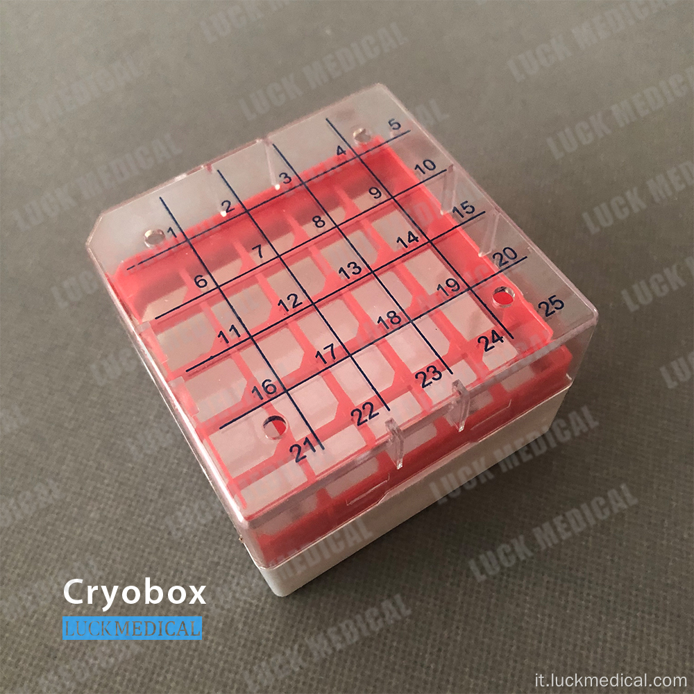 Rack di archiviazione di cryo box di Cryovial