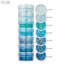 Glitter Powder and Reflective Gel Polish Accessories for French Tip Acrylic Nails