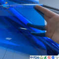 High quality blue color PVC translucent film