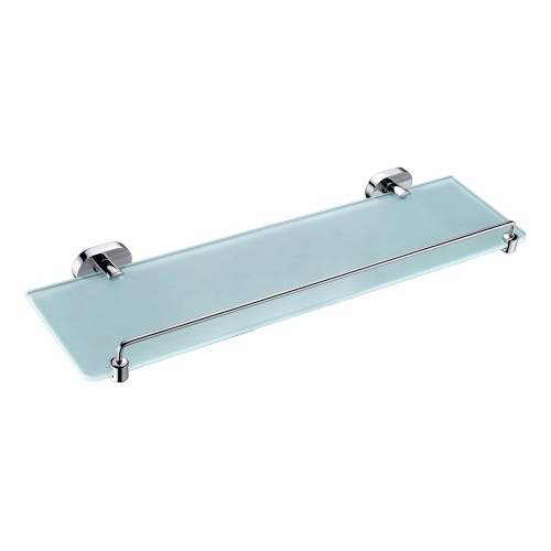 Bathroom Glass Shelf Wall Mounted Chrome Finishing