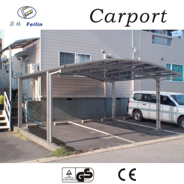 Polycarbonate and aluminum carport prefabricated hangar