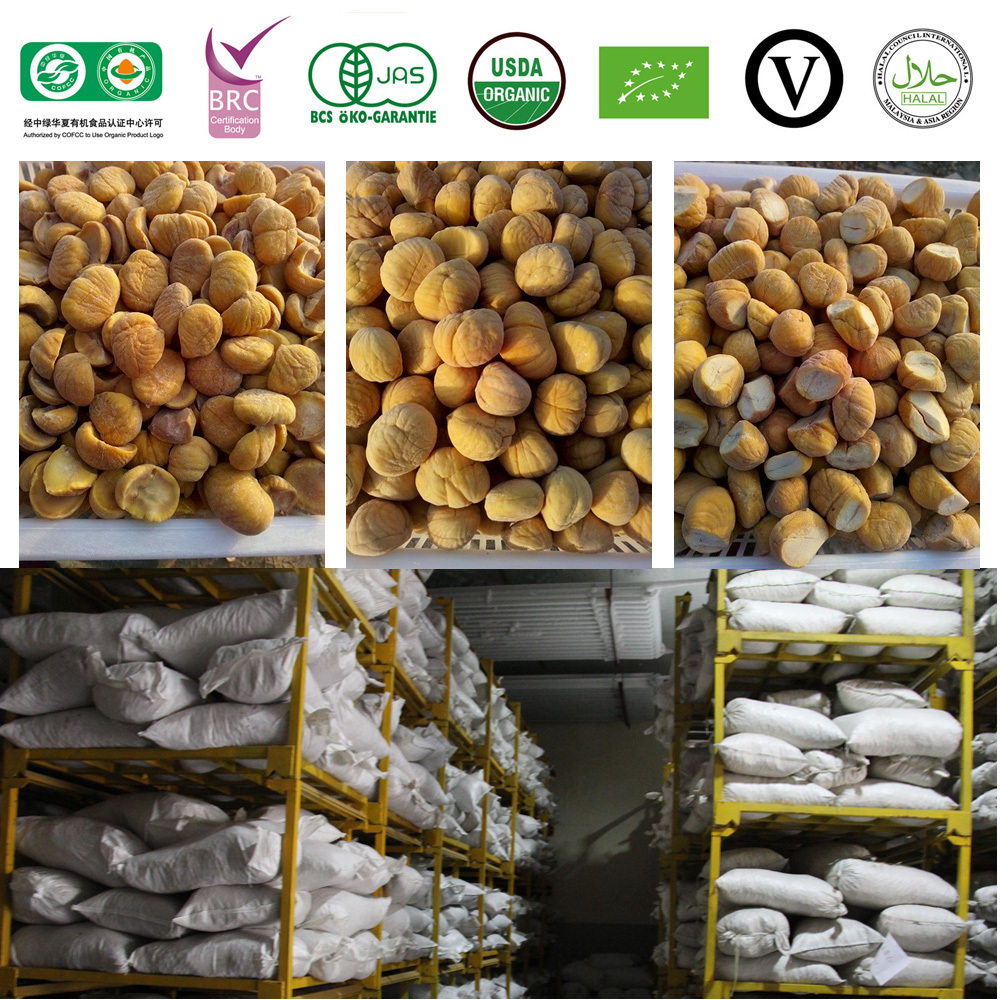 china wholesale bulk frozen peeled roasted chestnuts