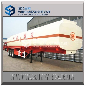 Hot fuel tank semi trailer , oil tank trailer