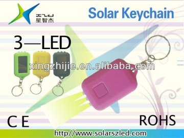 Amazing solar light powered key ring