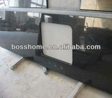 High quality Shanxi black, Absolute black granite slab countertop price