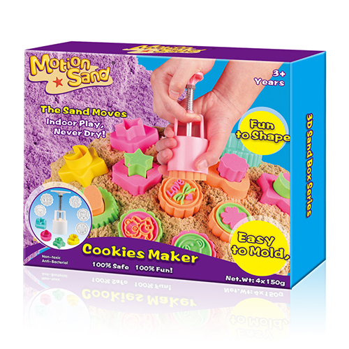 Cookies Maker Kinetic Sand Motion Sand with Glitter