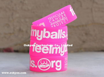I Love Balls Awareness Silicone Bracelets (P5105)