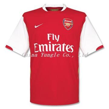 08 Arsenal home soccer jerseys with short sleeve
