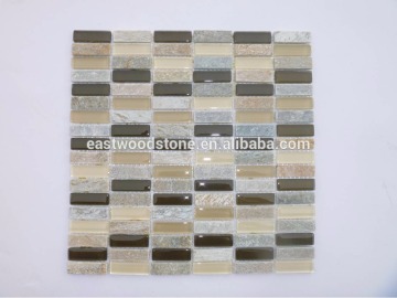 golden select glass and stone mosaic wall tiles