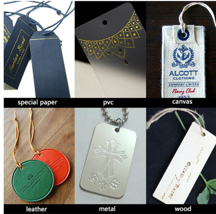 Matt Cardboard Hang Tag Garment Accessories Clothing paper tag With Embossed Hang tags For Clothing Own Logo