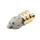 Ampoule de lampe naturelle Dalmation Jasper Cristal Pendentif Plaqué Or