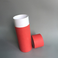 Boîte de tube en papier rouge recyclé d&#39;emballage cadeau