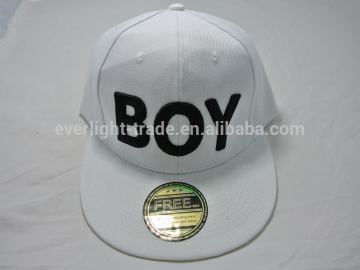 Korea Fashion design flat visor embroidery hip-hop hat