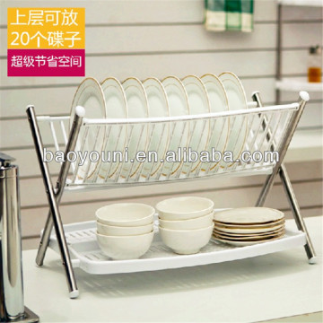 BYN mini dish drainer folding plastic dish rack and drainer