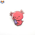 Metal Custom Cute Animal Axolotl Hard Enamel Pin