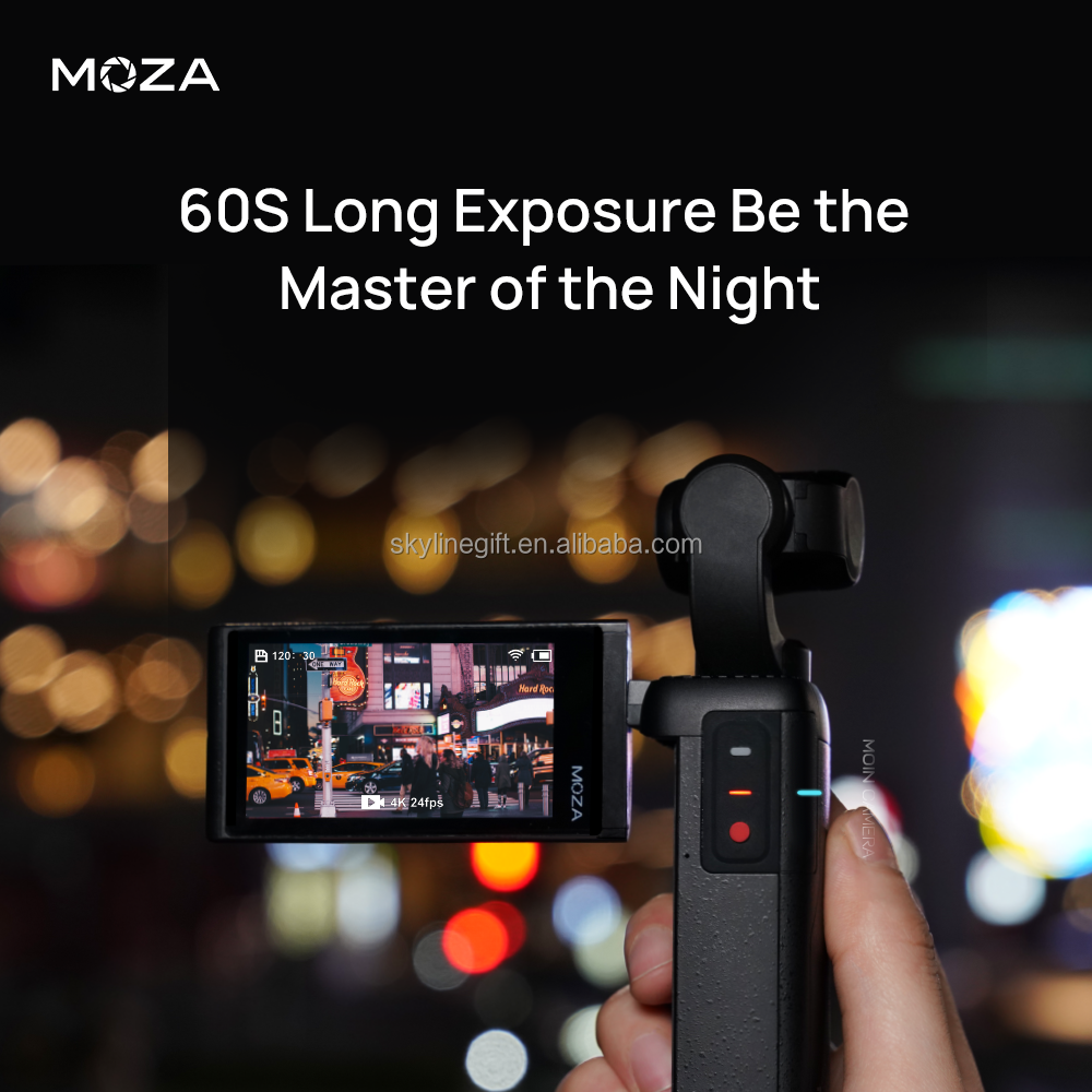 Moza Moin camera pocket Gimbal sports mini handheld high-definition 4K anti-shake vlog portable outdoor stabilizer action camera