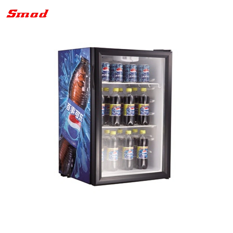 52L Commercial Beer Chiller Mini Fridge Countertop Display Cooler Showcase