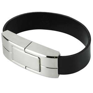 Wristband Usb Flash Drive , Leather Bracelet Memory Stick