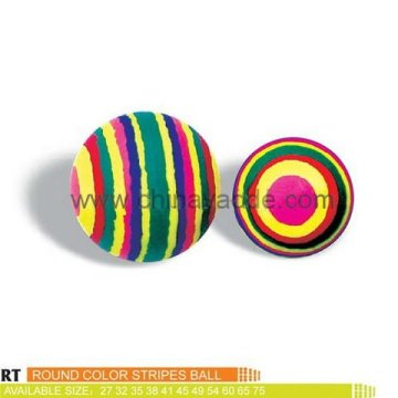 round color stripes bouncing ball