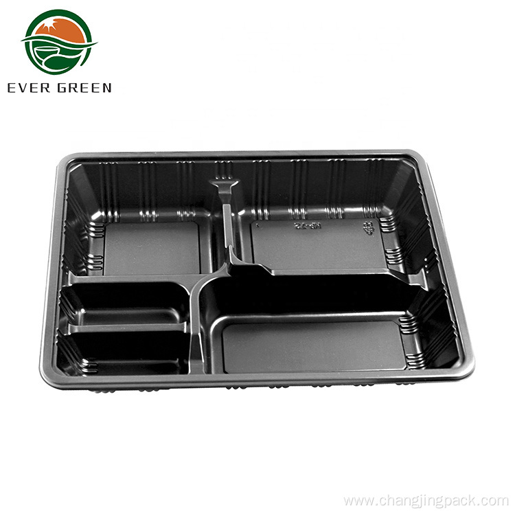 PP Microwavable Black Disposable Lunch Container