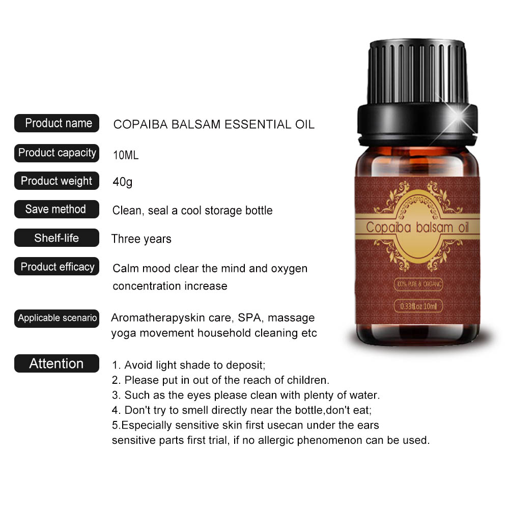 ราคาขายส่งราคาน้ำมัน Copaiba Balsam ในราคาจำนวนมาก