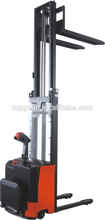 1Ton mini stacker machine, powered stacker machine, electric stacker