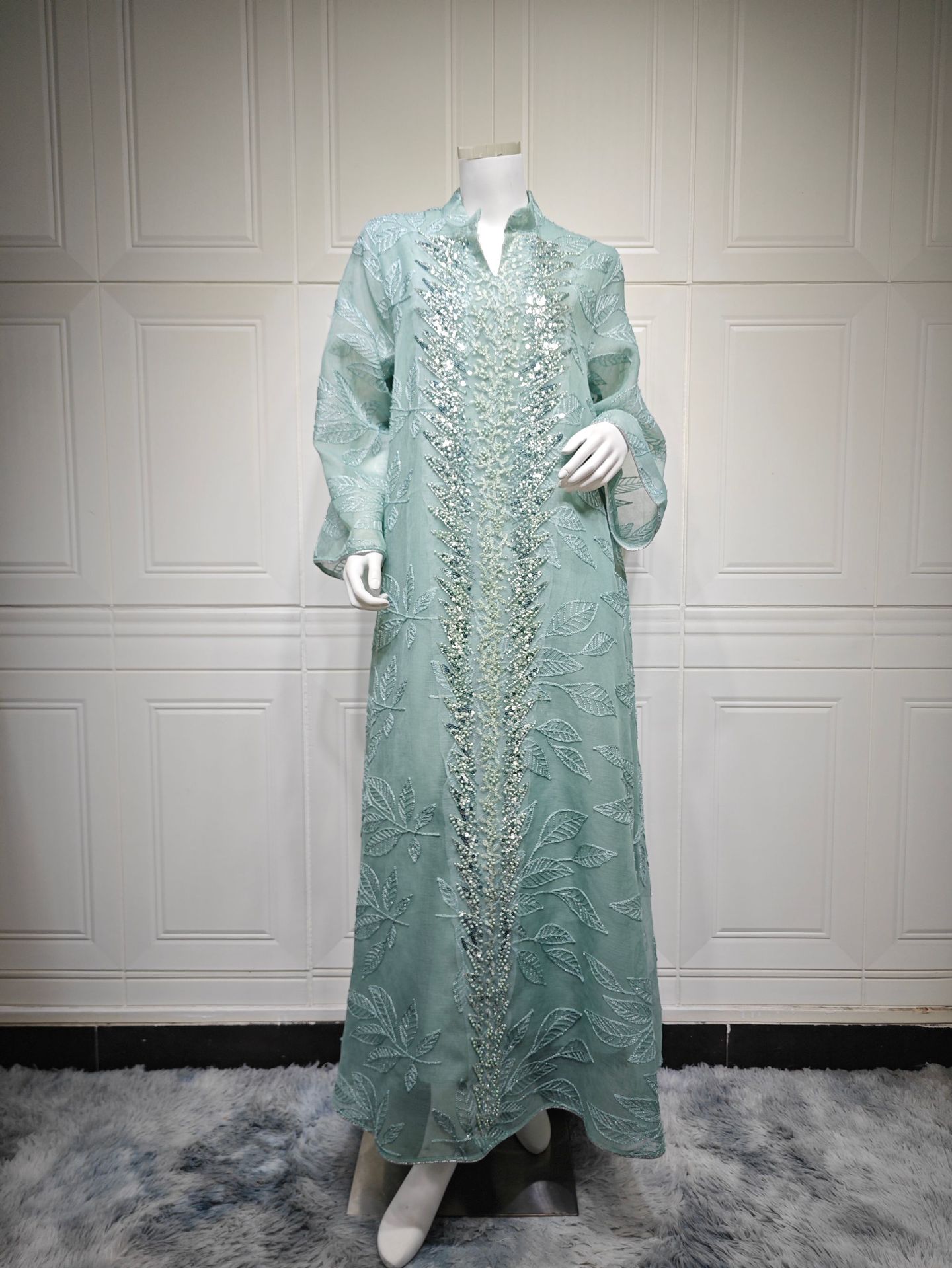 لباس لاکچری رمضانی جلابیا عبای زنانه AB561 (12) Ramadan Luxury Jalabiya Abaya Dress for Women AB561 (12)