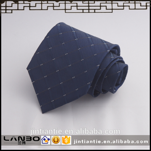 Dark blue and white geometric stripe shorter silk necktie sets paisley