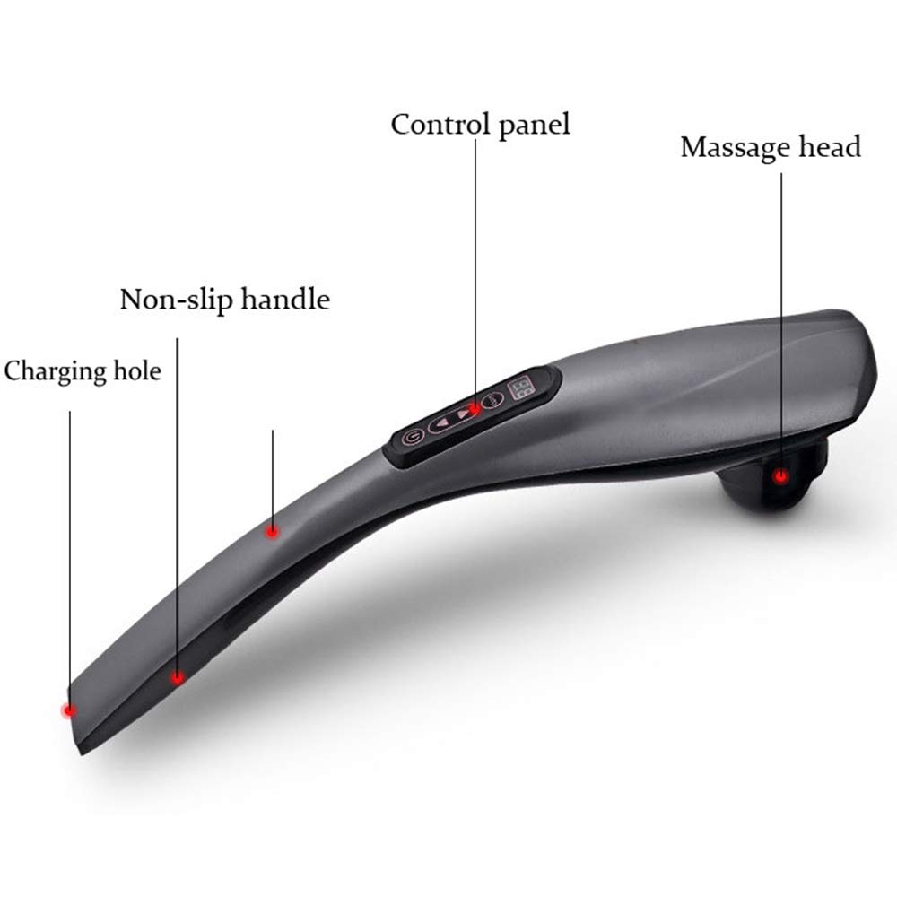 "Rechargeable Hand Held Deep Tissue Infrared Massage Hammer for Muscles Back Foot Neck Shoulder Leg Calf Pain Relief"