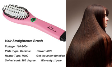 Ceramic Hair Straightener Ionic Brush