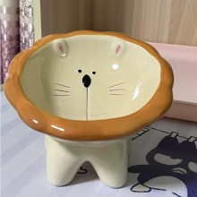 Handcrafted Ceramic Pet Bowl for Dogs and Cats