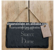 Black rectangle nature slate notice board