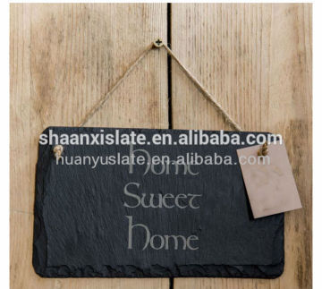 Black rectangle nature slate notice board