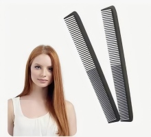 Black carbon fiber haircutting comb