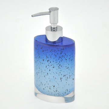 Mist Blue Oval Shape Polyresin Soap Dispenser Liquid