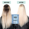 Dust free blue bleaching powder for blond lightening