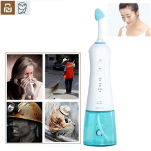 Youpin miaomiaoce Electric Nasal Wash 360 degree rotation Cleaner Nose Rechargeable Waterproof Allergic Rhinitis Neti Pot Kit