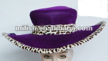 Party Carnival funny plush purple Pimp hat MH-1396