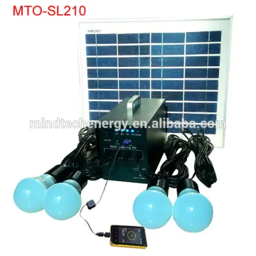 10w 4pcs bulbs mini solar home lighting system