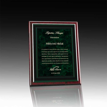 Custom acrylic certificate plaque awards and trophies