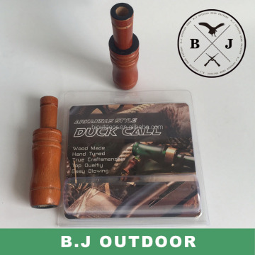 BJ Outdoor Wood Duck Decoy and Caller