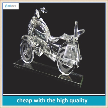 Wholesale High Quality crystal glass motorcycle model ,motorcycle model for souvenir