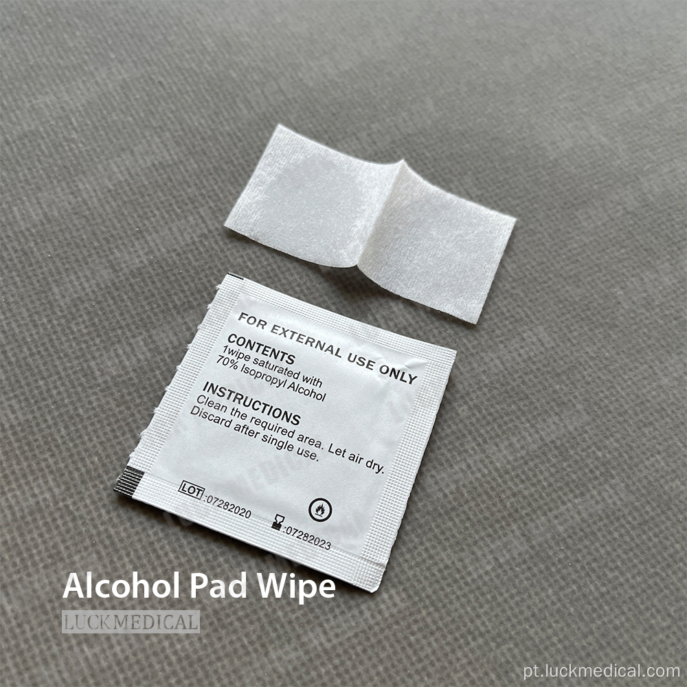Almofada de álcool para preparação de álcool