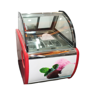 Coffee shop ice cream lolly freezer
