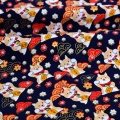 Japanese Style Bronzing 100% Cotton Woven Kimono Fabric