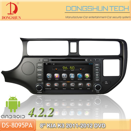 8" K3 2011-2012 Pure android 4.2.2 car DVD with GPS 3G/WIFI