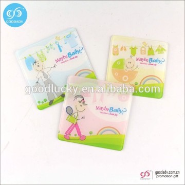 Promotional clear plastic pp coasters portable waterproof drink coasters