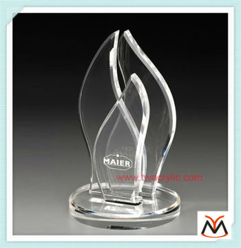Laser engraved acrylic trophy,clear acrylic trophy block